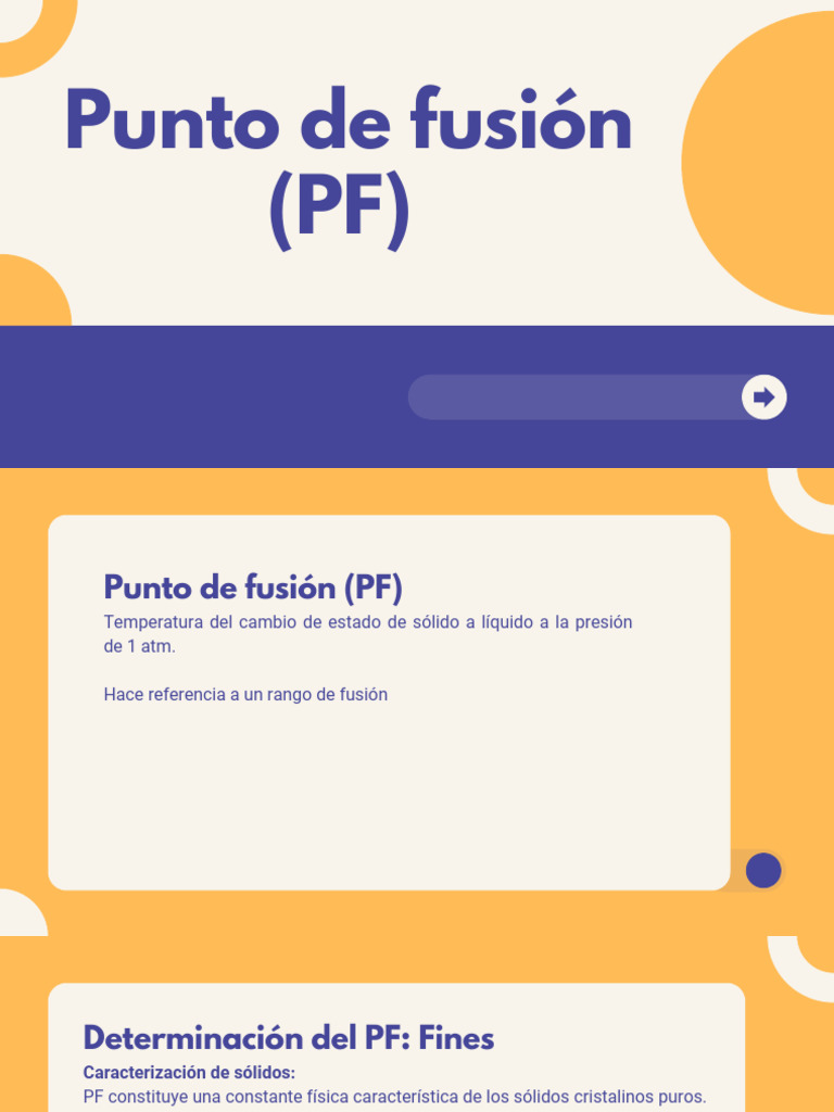 Punto de Fusión (PF) | PDF