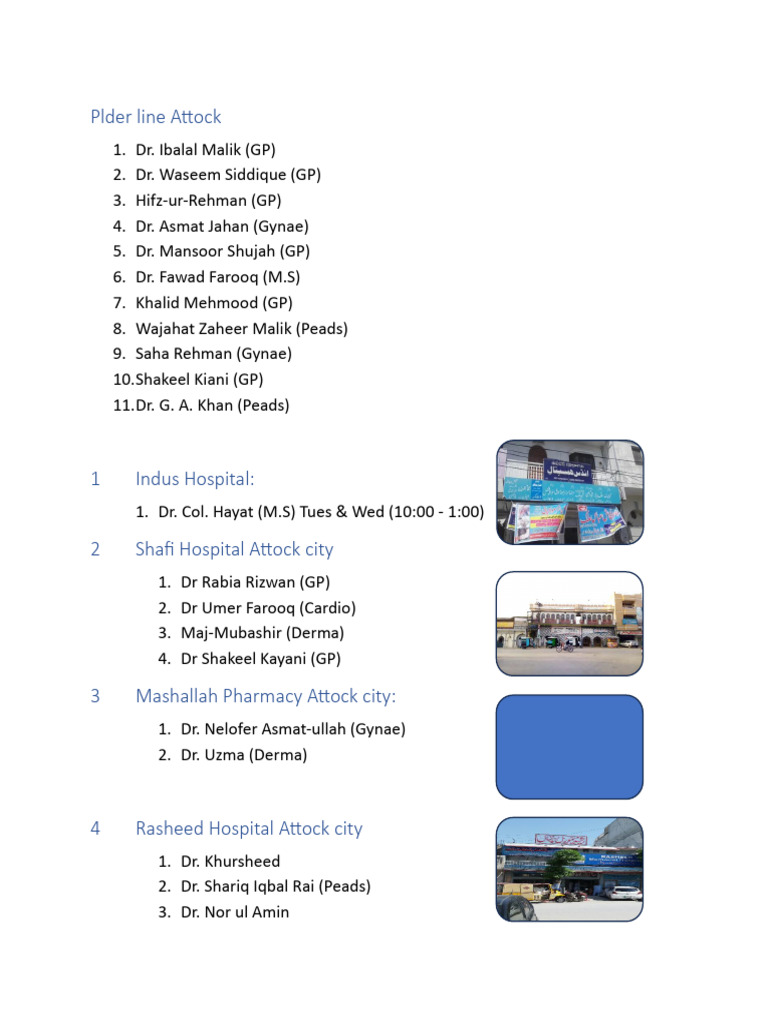 Doctor Name in List | PDF