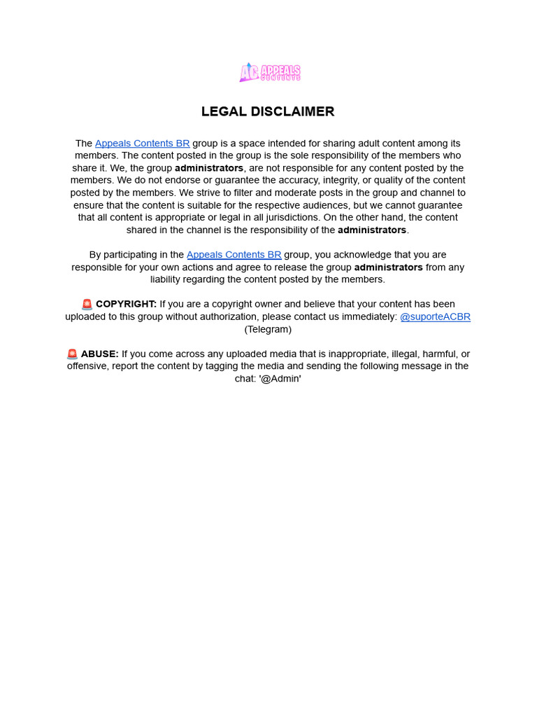 Legal Disclaimer | PDF