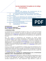 Transferencia de Propiedad Inmueble en El Código Civil Peruano