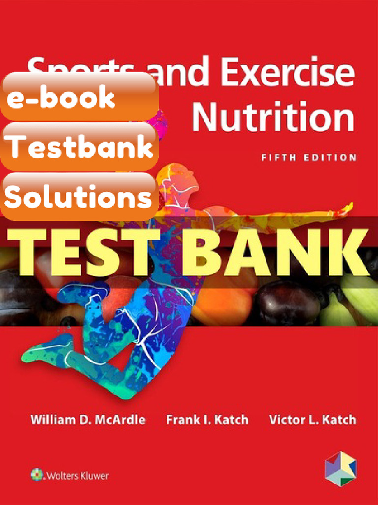eBook & Testbank Sports and Exercise Nutrition 5 Ed Mcardle | PDF ...