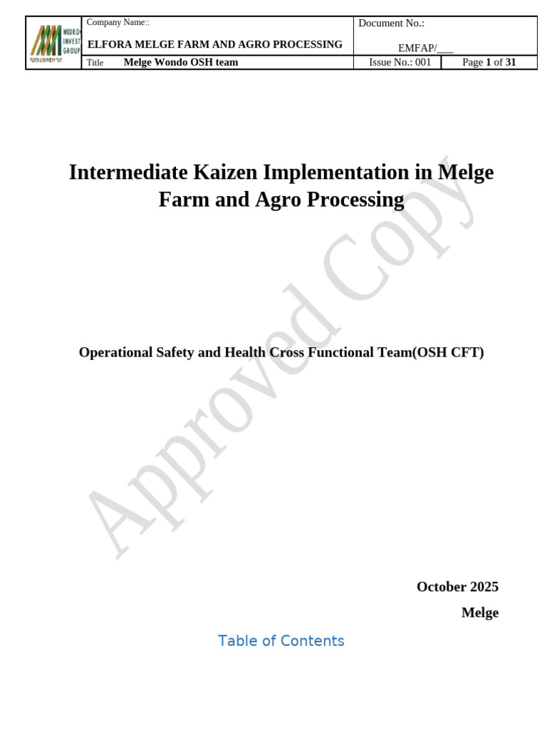 01 Osh SWOT Analaysis and Program Fayo Gammada | PDF | Agriculture ...