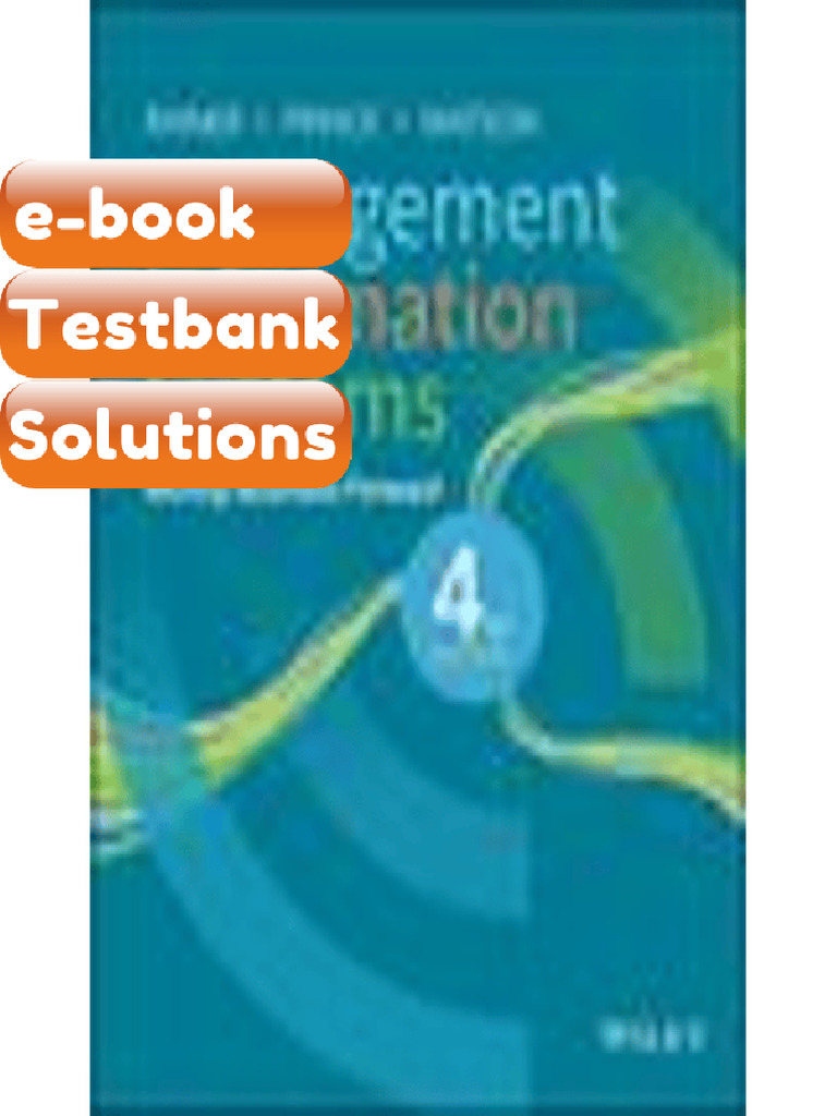 Testbank - Management Information Systems 4th Edition by Rainer | PDF ...