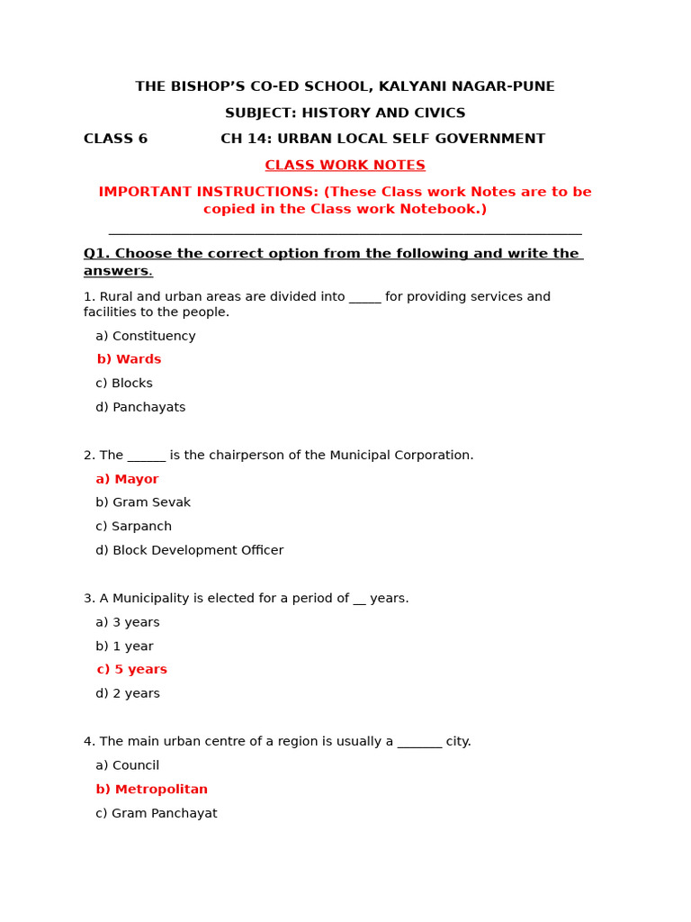 17012026091035civics Class Work Notes CH 14 - Urban Local Self ...