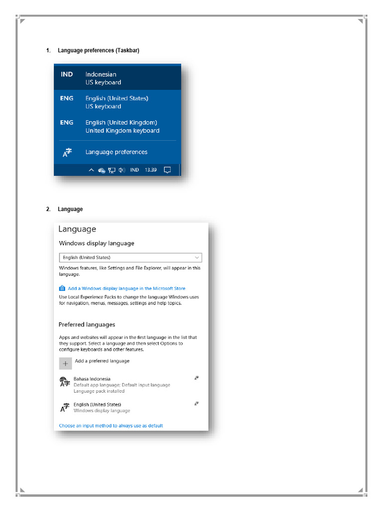 Disable Key Sequence (Language Bar) | PDF