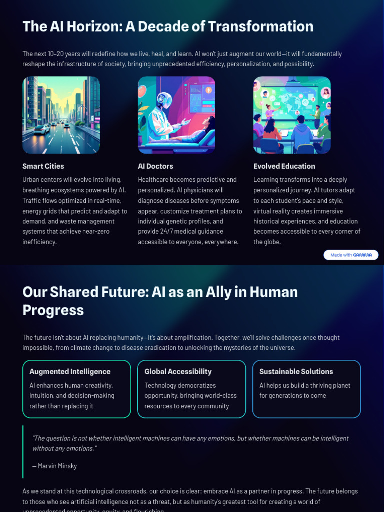The AI Horizon a Decade of Transformation | PDF