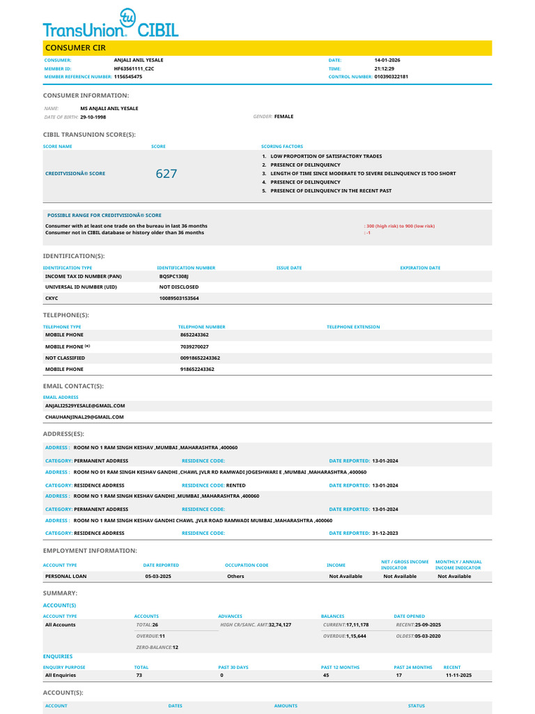 Consumer Cir | PDF | Credit | Finance & Money Management