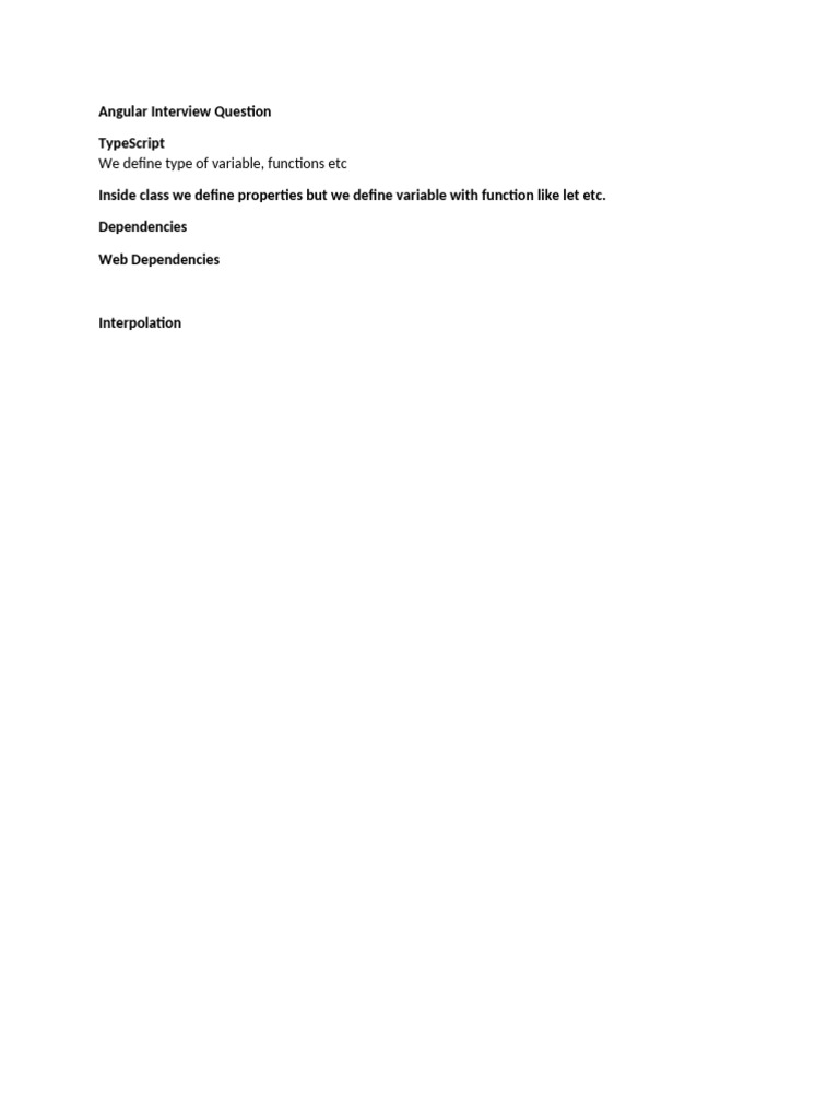 Angular Interview Question | PDF