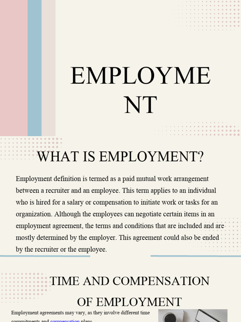 Employment | PDF | Employment | Salary