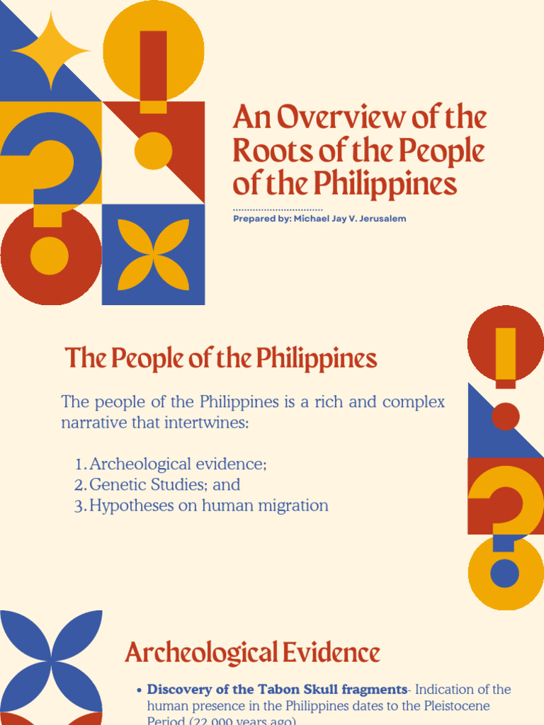 An Overview of the Roots of the People of the Philippines | PDF ...