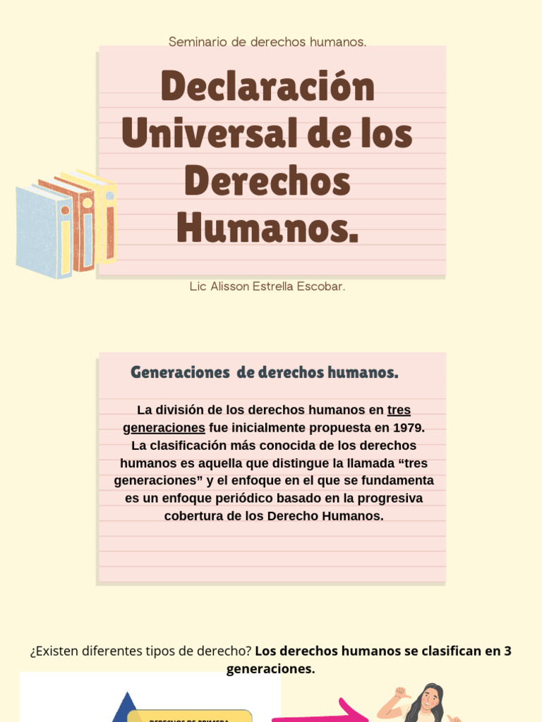 Clase 3 Generaciones de Los Derechos Humanos | PDF | Derechos humanos ...