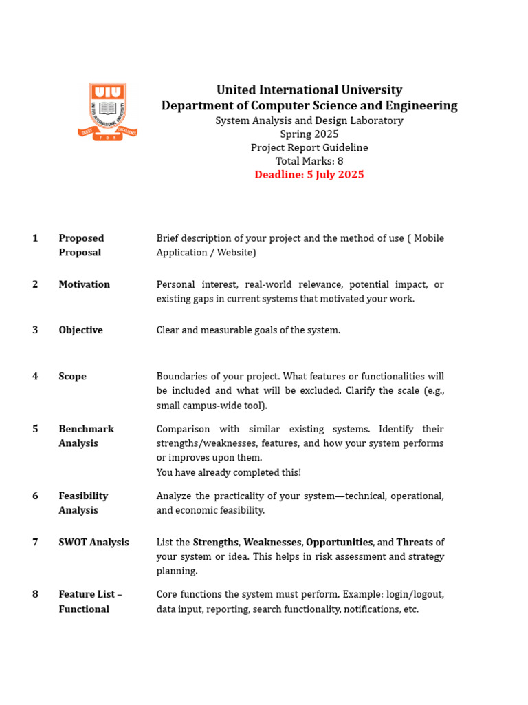 Project Report Writing Guideline | PDF | System | Feasibility Study