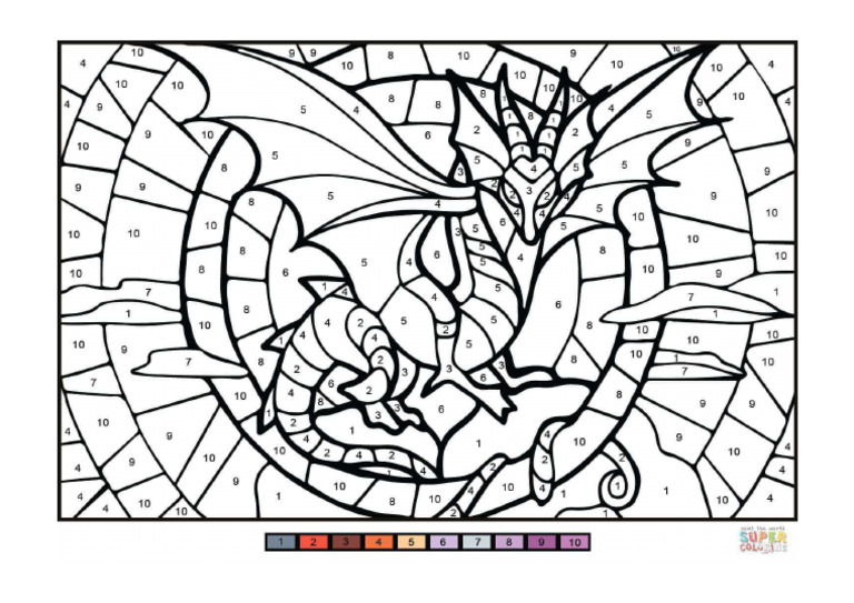 Printable Numbers To Color 20 | PDF