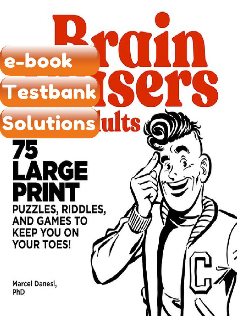 Brain Teasers For Adults 75 Large Print Puzzles Riddles and Games To ...