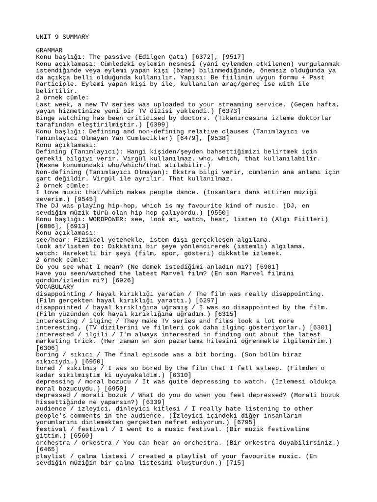 Unit 9 To 10 Summary | PDF