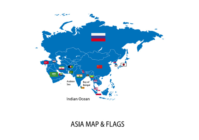 Asia Map Flags | PDF