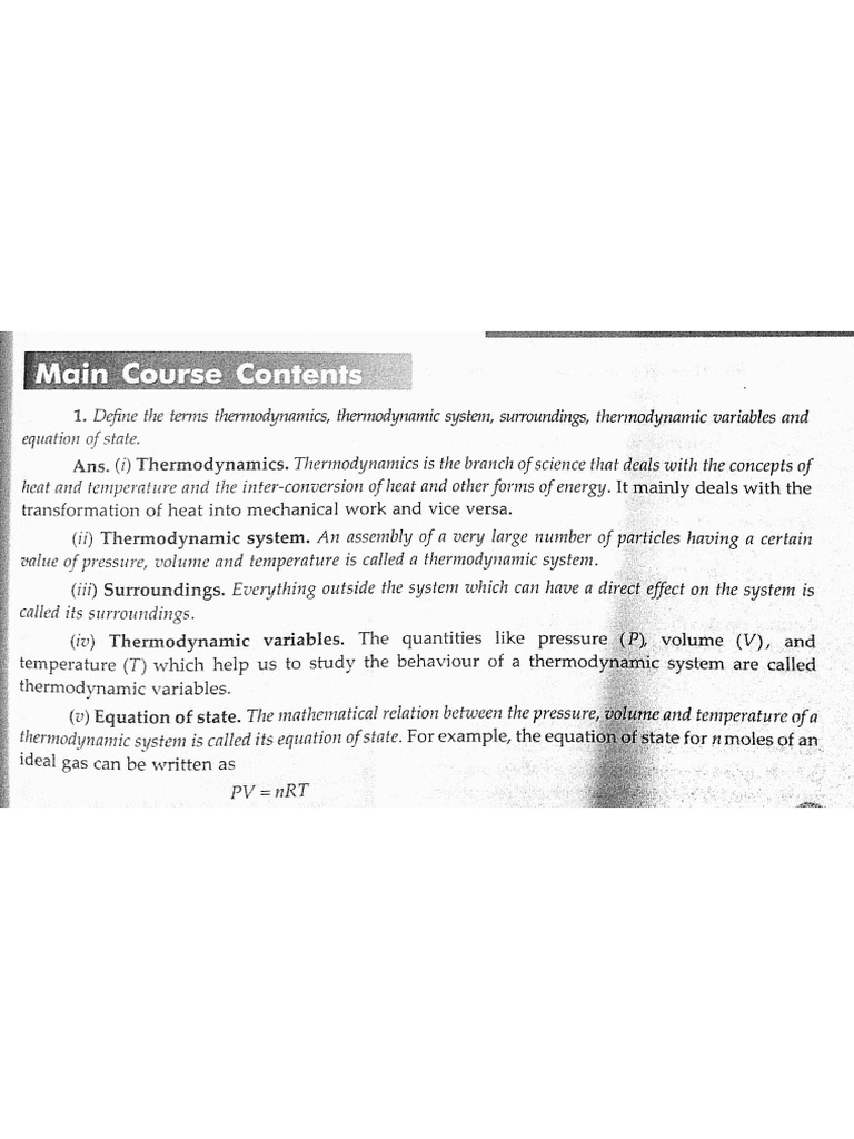 Thermodynamics Part 1 | PDF