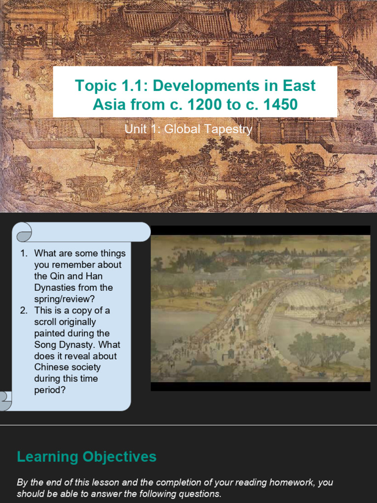 Topic 1.1 Developments in East Asia | PDF | East Asia | China