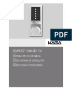 Simplex 1000 Installation Instructions