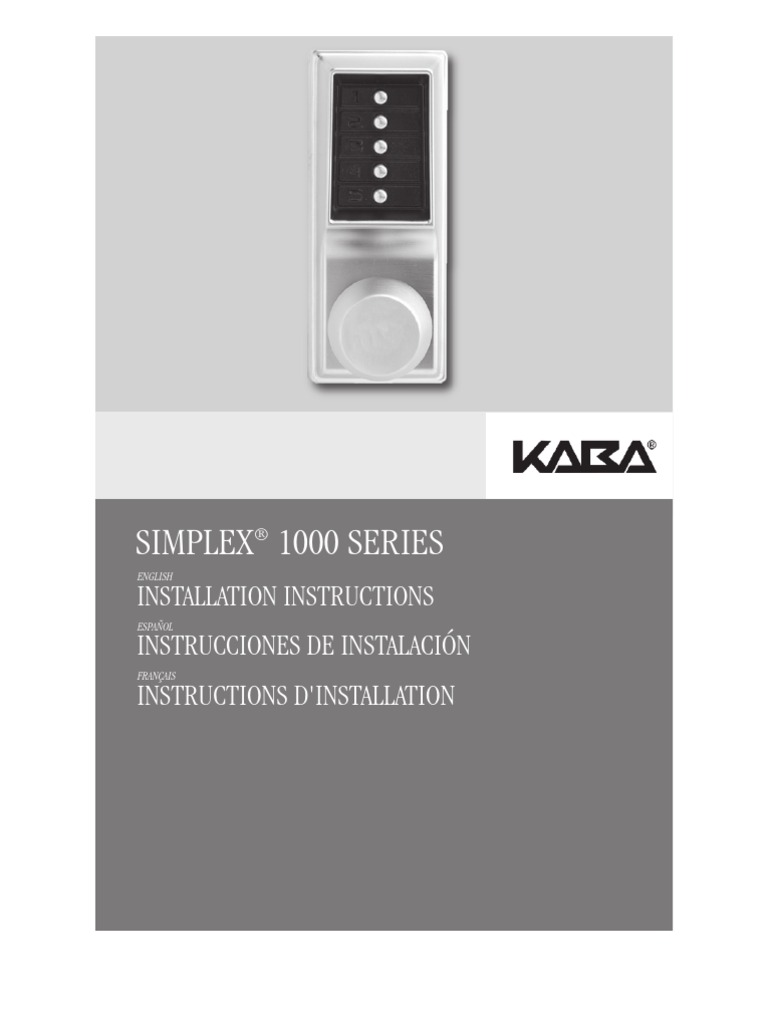 Simplex 1000 Installation Instructions | PDF | Código postal | Correo