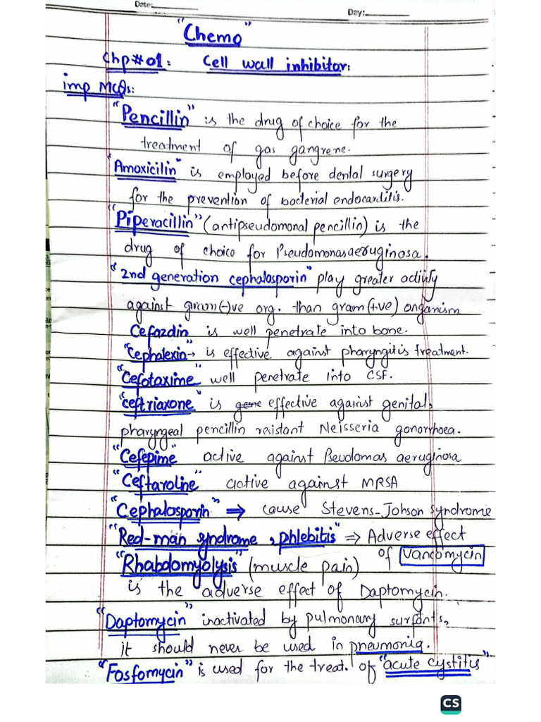 Call Wall Inhibitor Mcqs | PDF