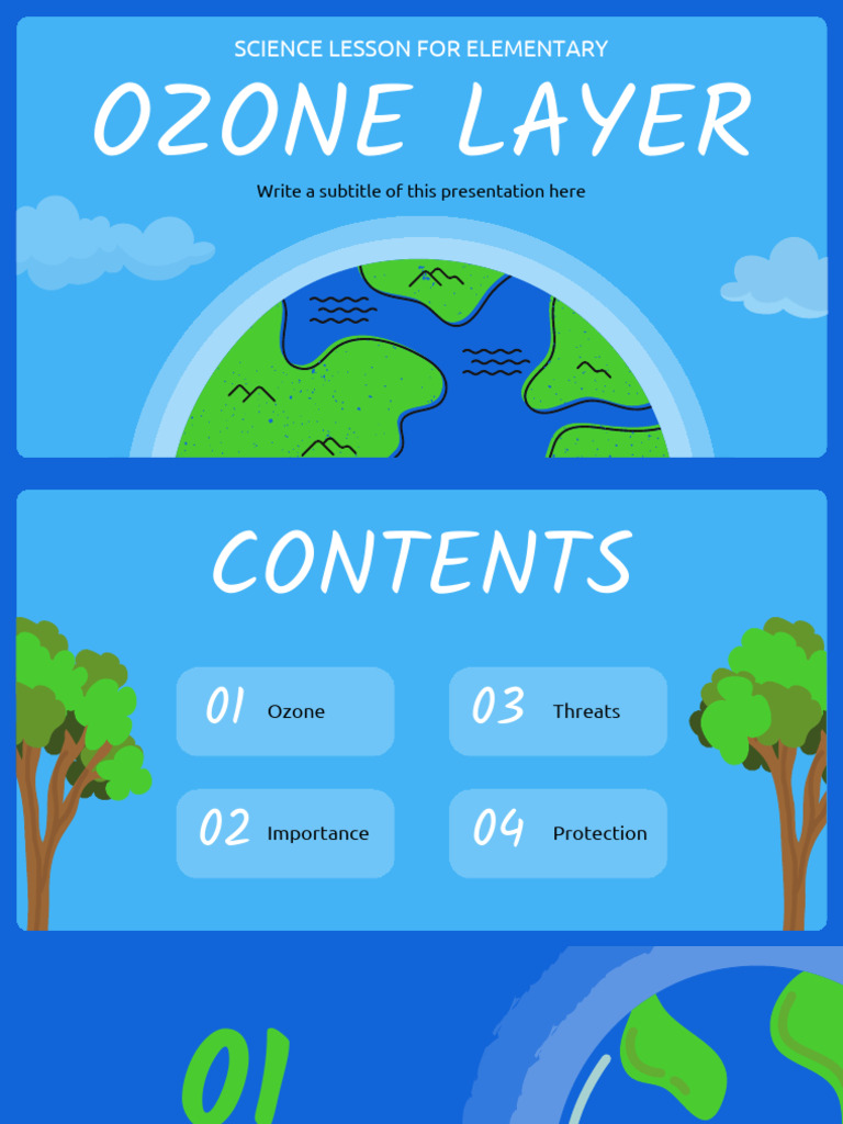 Simple Illustrative Science Lesson For Elementary Ozone Layer | PDF ...