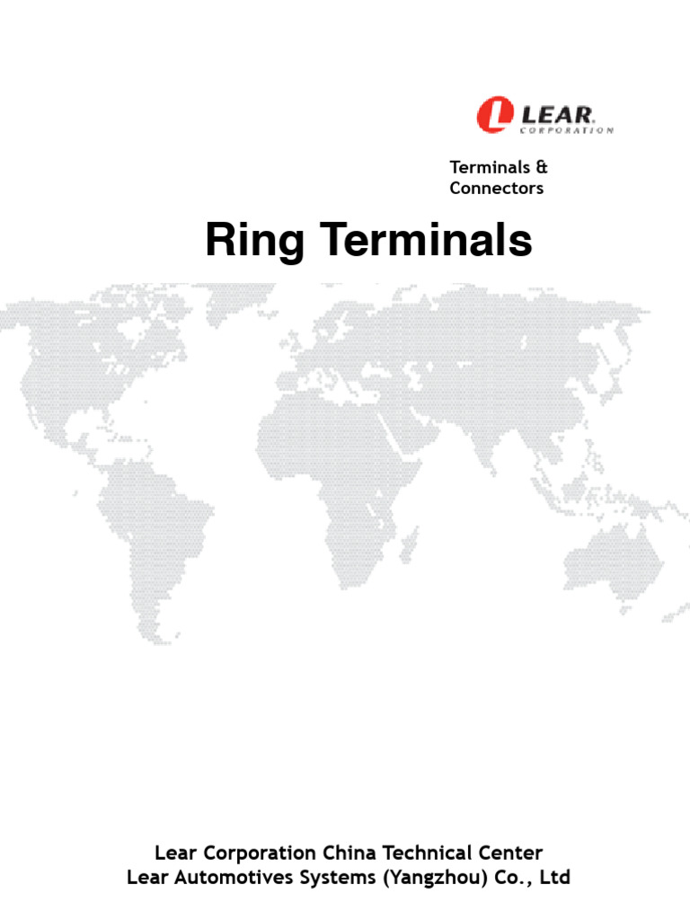 Lear Ring Terminals | PDF | Electrical Connector | Bronze