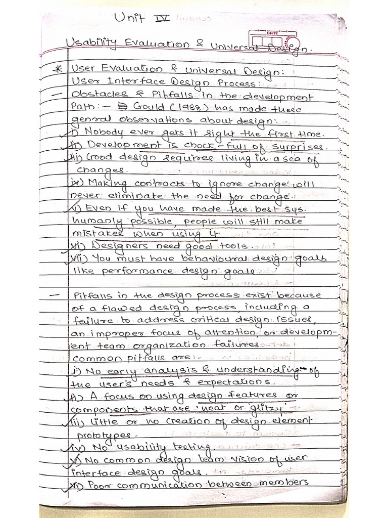 Unit 4 (Hci) | PDF