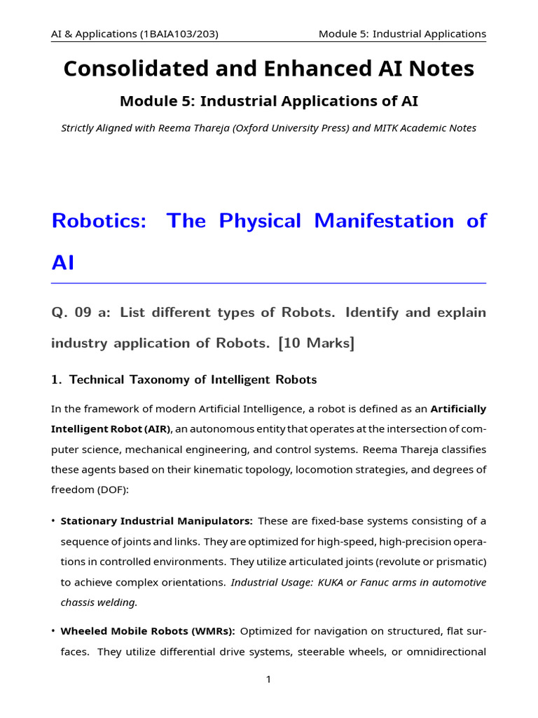 Consolidated and Enhanced AI Notes | PDF | Artificial Intelligence ...
