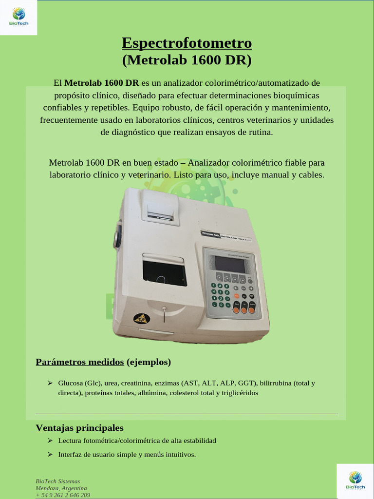 Metrolab 1600 DR | PDF