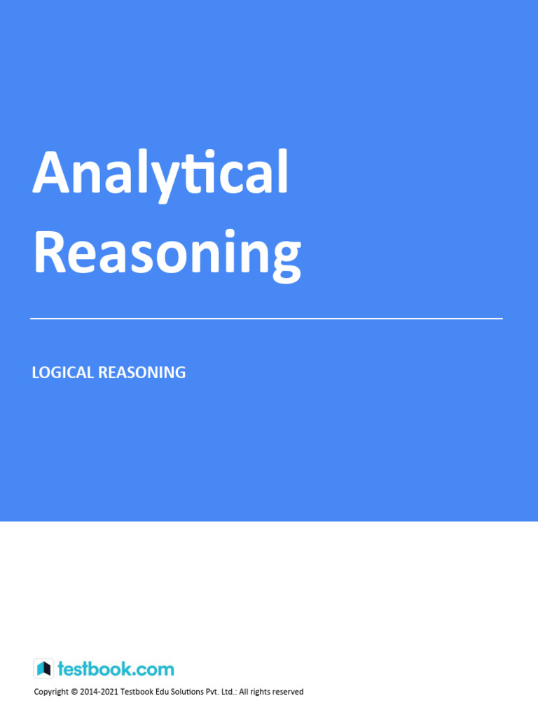 Analytical Reasoning (Level 2) - Study Notes | PDF | Inference | Argument
