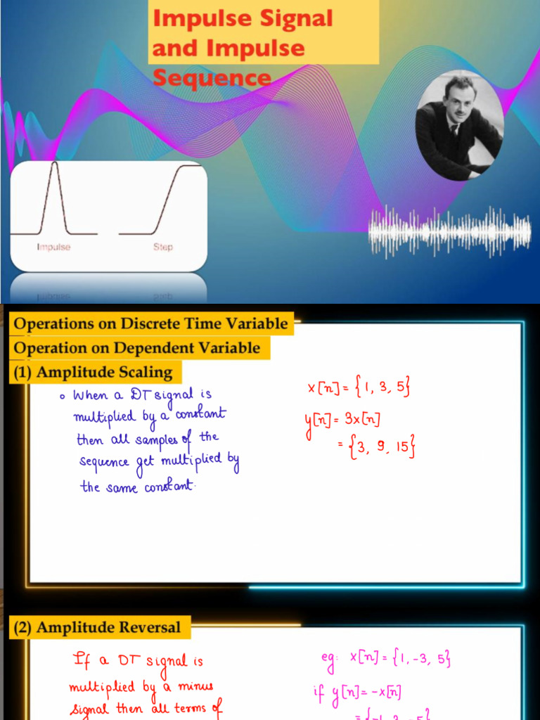 Lecture-03 Operations On Signals Part-02 | PDF