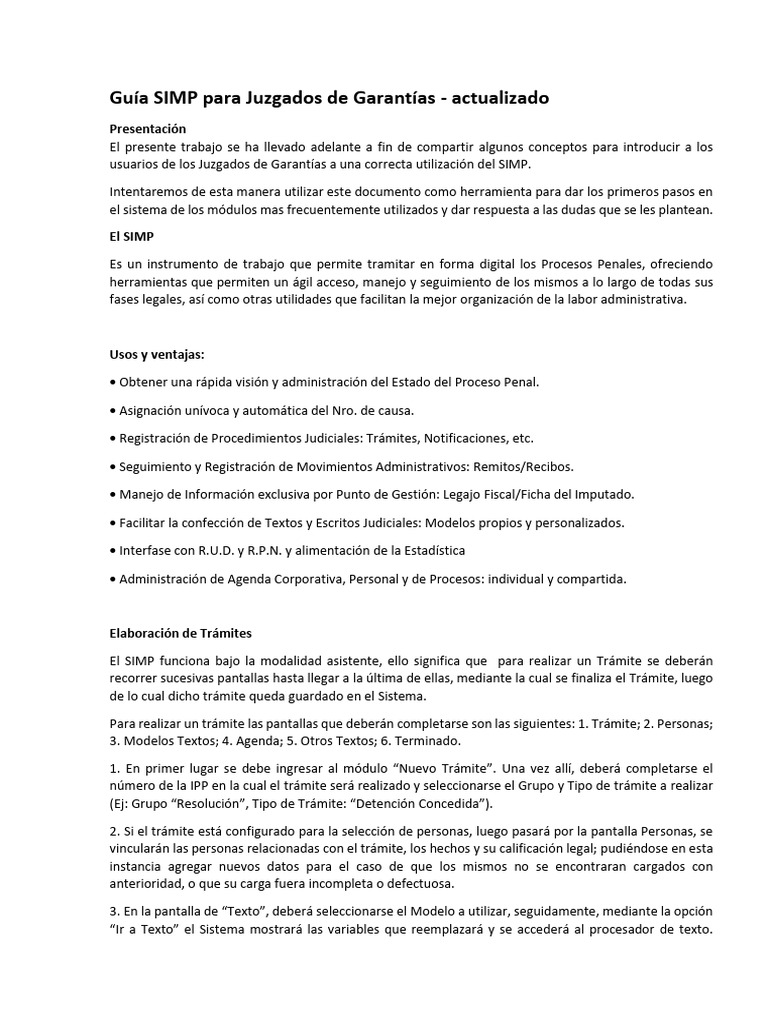 Guía SIMP para Garantías | PDF | Ventana (informática) | Información