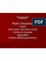 Motor Ins Notes
