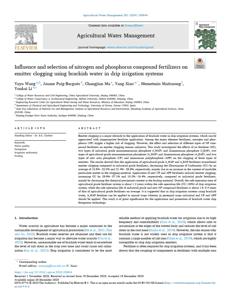 Wangwang | PDF | Fertilizer | Scanning Electron Microscope