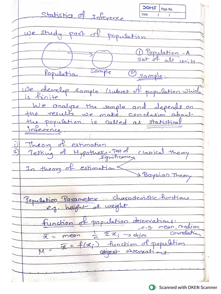 Statistics Inference MOM | PDF