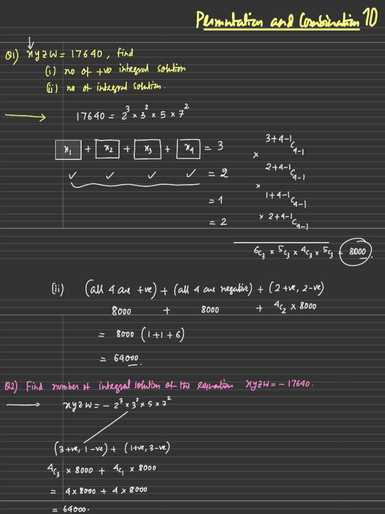 Permutation and Combination 10 | PDF | Mathematics | Discrete Mathematics
