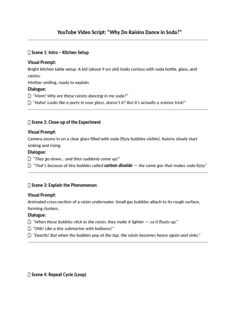 YouTube Video Script | PDF
