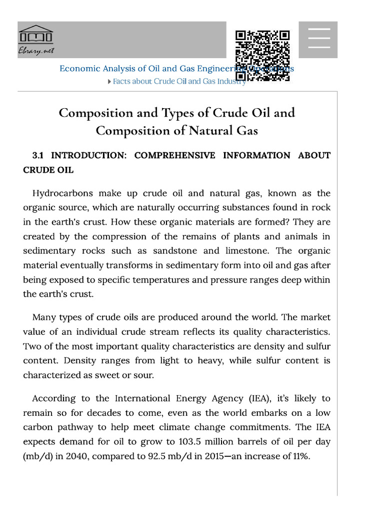 03-Composition and Types of Crude Oil and Composition of Natural Gas | PDF