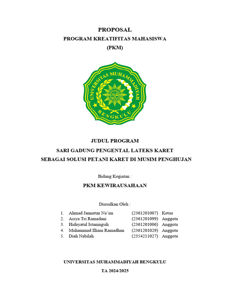 Proposal PKM | PDF