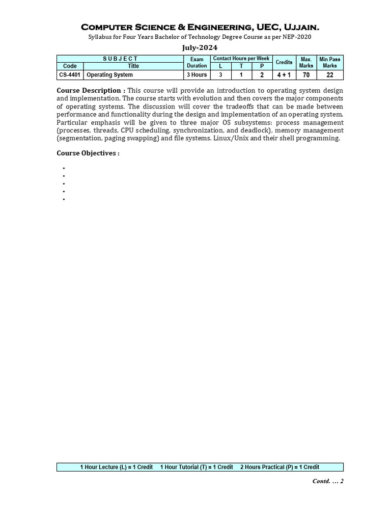 All Syllabus | PDF | Databases | Operating System
