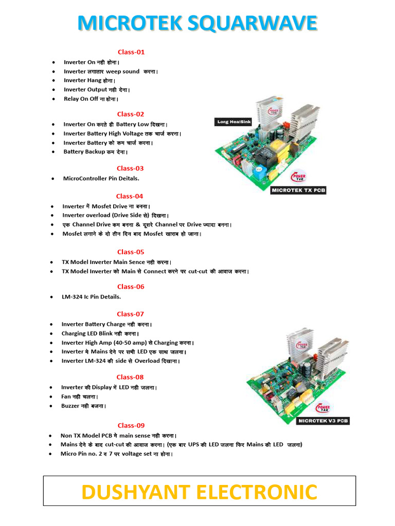 Microtek Square Wave | PDF | Power Inverter | Electrical Components