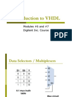 Introduction To VHDL: Modules #6 and #7 Digilent Inc. Course