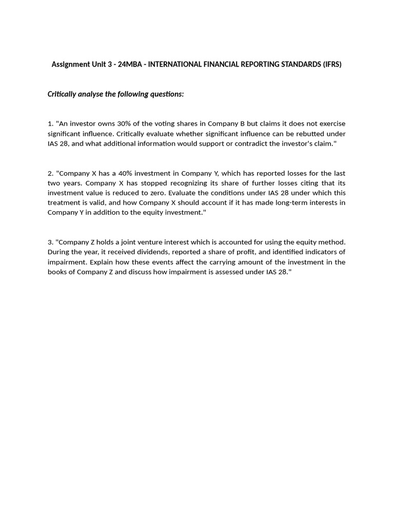 Assignment Unit 3 | PDF