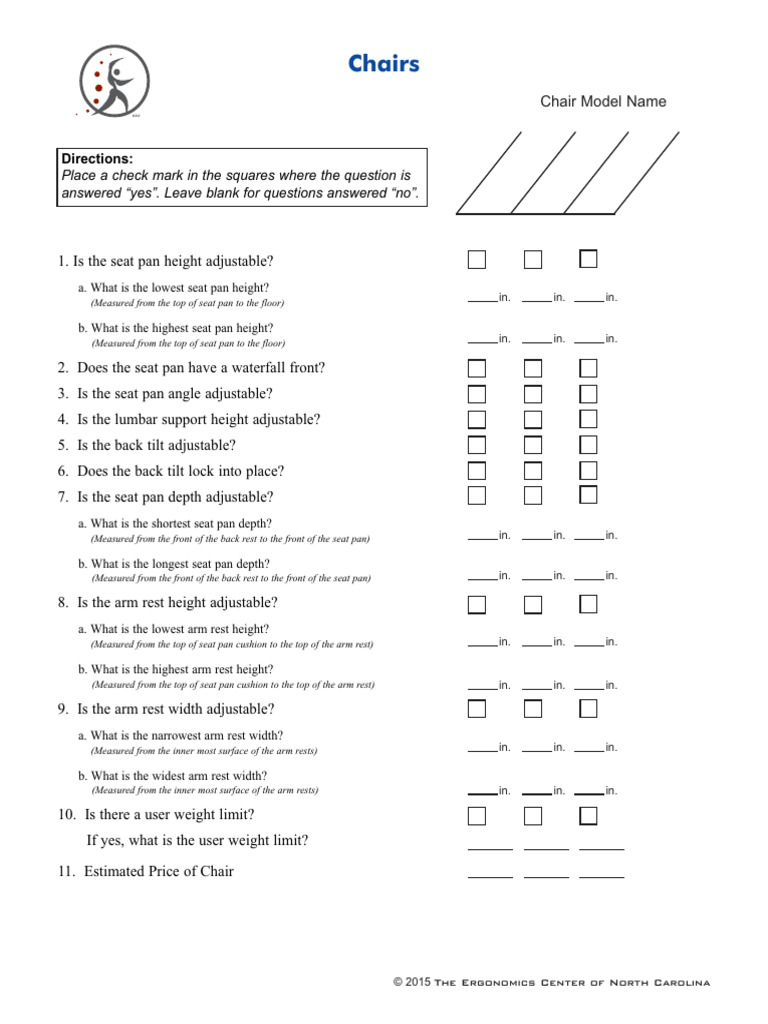 Chairs Checklist 2015 | PDF
