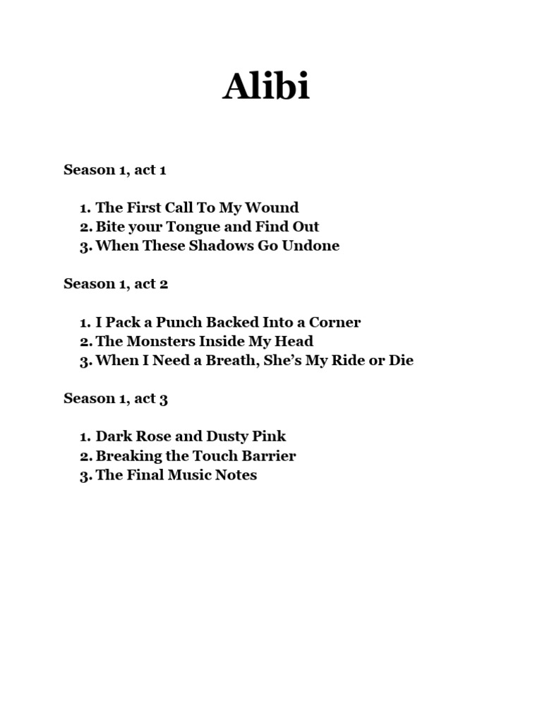 Alibi | PDF