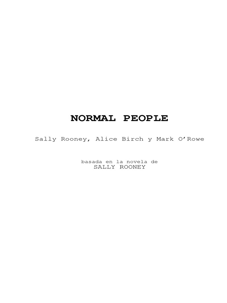 Guion Normal People | PDF