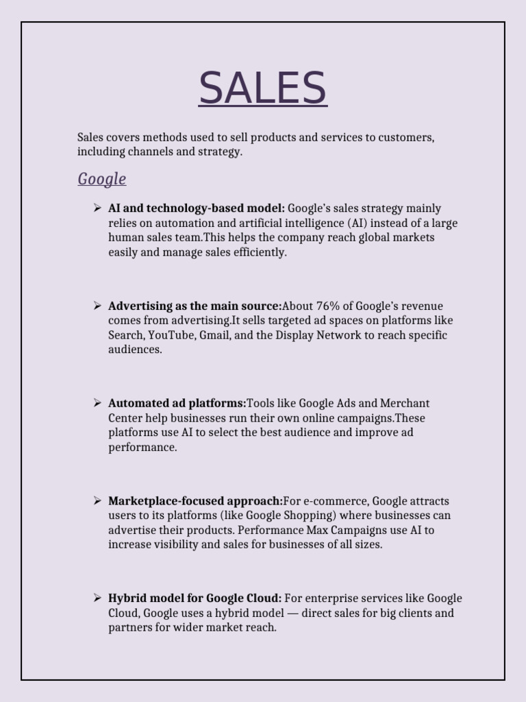 Sales | PDF | Sales | Microsoft