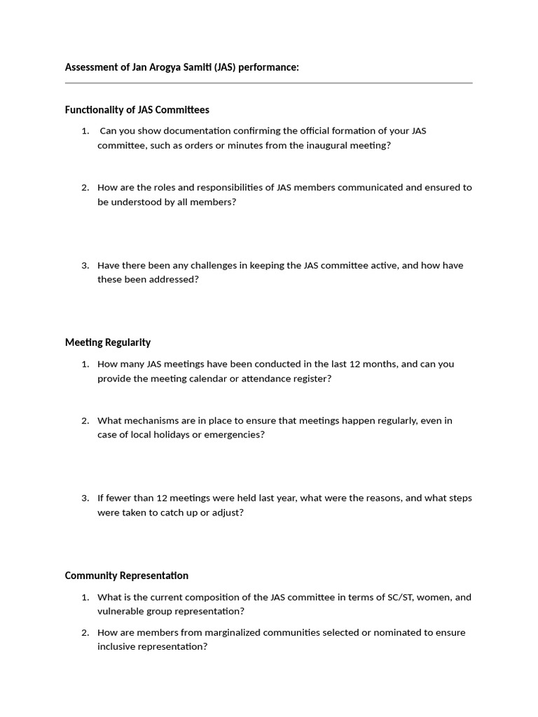Indicators For JAS Evaluation | PDF | Patient | Public Services