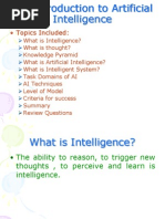 Introduction To Artificial Intelligence